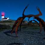 Exposition sur l'île Wrac'h, été 2014 © Mathieu Le Gall